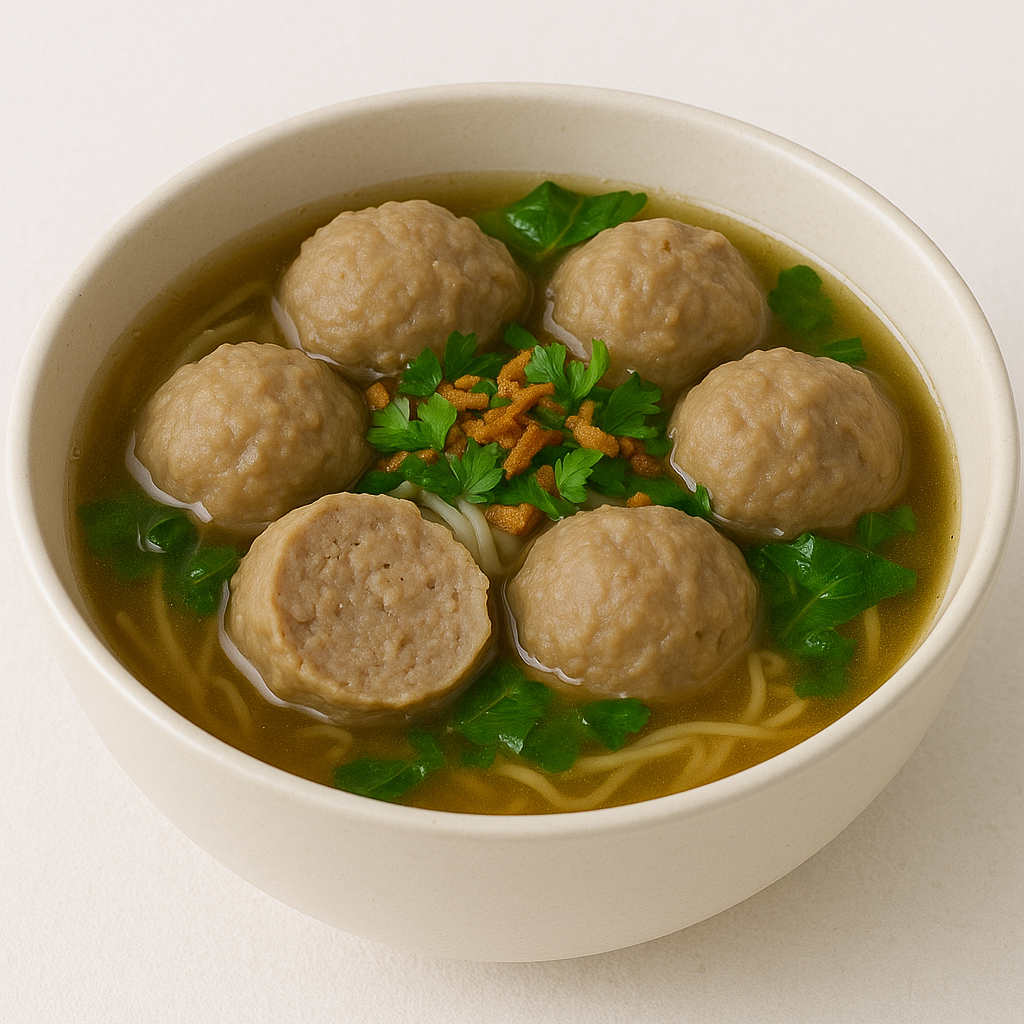 Indonesian Meatball Soup
